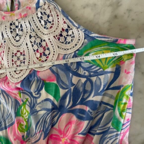 LILLY PULITZER Girls Kids Havana Cocktail Mini Pearl Romper Size XL 12 14 - Picture 14 of 16